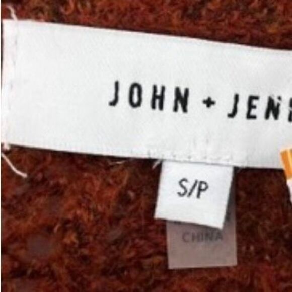 John+Jenn Women's Knit Crew Neck Long Sleeve Pullover Sweater Burst Orange Small - Picture 11 of 11